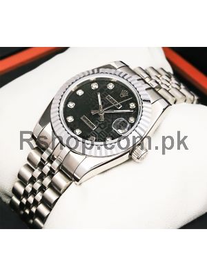 Rolex Datejust DIamond Index Black Computer Dial Watch Price in Pakistan