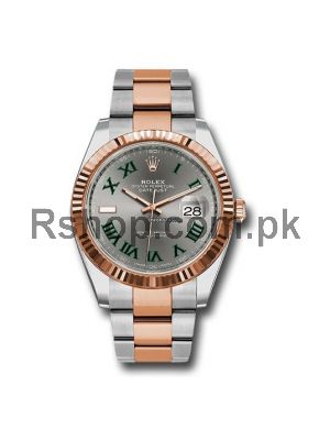 Rolex Datejust Green Roman Numeral Men's Watch Price in Pakistan