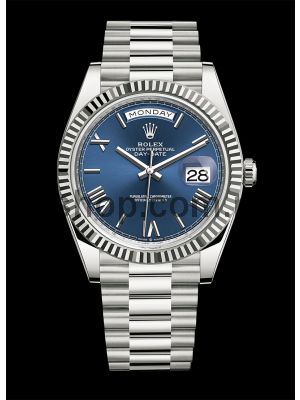 Rolex Day-Date Blue Roman Dial Watch Price in Pakistan