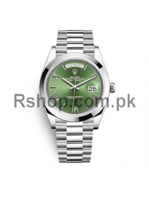 Rolex Day Date Green Dial Watch Price in Pakistan