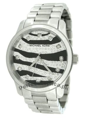 Michael Kors Classic Silver Zebra Glitz Women’s Watch Price in Pakistan