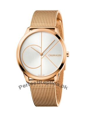 Calvin Klein Men 40MM Minimal Stainless Steel Mesh Bracelet Watch Price in Pakistan