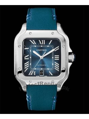 Cartier Santos de Cartier Blue Dial Watch Price in Pakistan