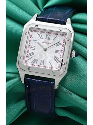 Cartier Santos Dumont Ladies Blue Straps Watch Price in Pakistan