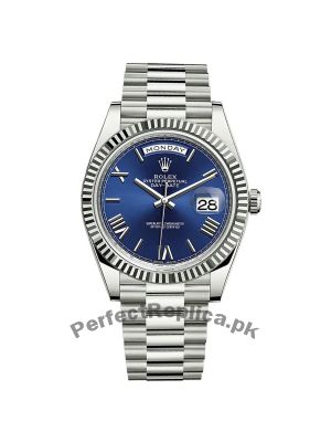 Rolex Oyster Perpetual Day-Date II Blue Rose Gold Watch Price in Pakistan