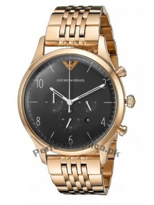 Emporio Armani Men's RoseGold Black Dial Watch Price in Pakistan