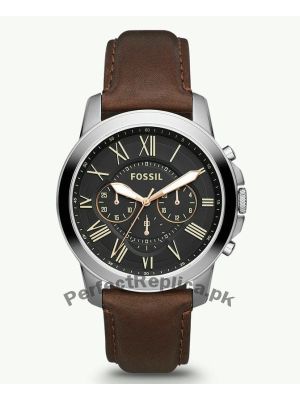 Fossil Grant Chronograph Brown Leather Watch FS4813  (Same as Original) Price in Pakistan