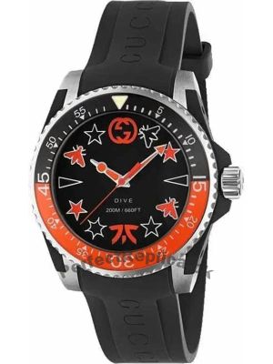 Gucci Dive Limited Edition Black Dial Black Rubber Strap Watch Price in Pakistan