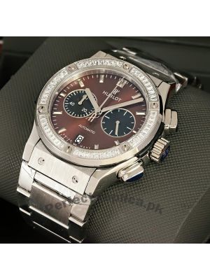 Hublot Classic Fusion Chronograph Diamond Bezel Watch Price in Pakistan