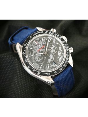 Omega Speedmaster  Grey Side of the Moon Meteorite Blue Strap Watch Price in Pakistan