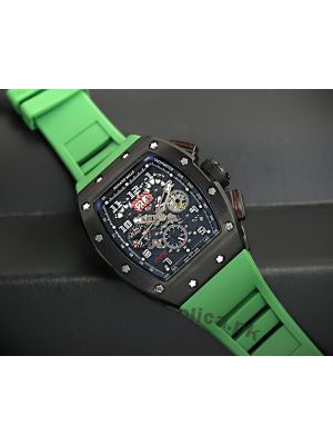 Richard Mille RM-011 Green TPT Quartz Automatic Flyback Chronograph Watch Price in Pakistan