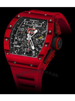 Richard Mille RM 011 Red TPT Quartz Automatic Flyback Chronograph Watch Price in Pakistan