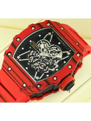 Richard Mille RM 35-02 Rafael Nadal Red Carbon Fiber Watch Price in Pakistan