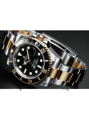 Rolex Submariner Black Index Dial Two Tone Swiss Watch Price in Pakistan