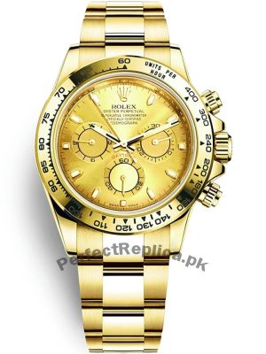 Rolex Cosmograph Daytona Yellow Gold Champagne Dial Watch 116508 Price in Pakistan