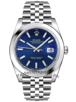 Rolex Datejust 41 Blue Dial Steel Men's Watch Price in Pakistan