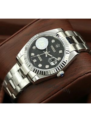 Rolex Datejust Black Computer Dial Watch Price in Pakistan