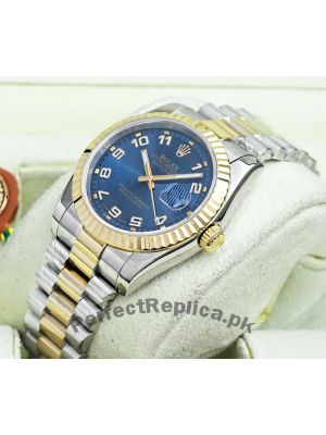 ROLEX Datejust  Blue Concentric Dial Two Tone Watch Price in Pakistan