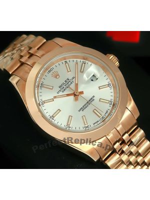Rolex Datejust Rose Gold Silver Dial Watch 2021  Price in Pakistan