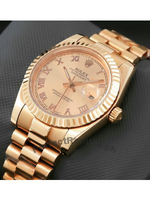 Rolex Datejust Rose Gold Watch Price in Pakistan