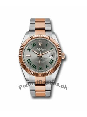Rolex Datejust Green Roman Numeral Men's Watch Price in Pakistan