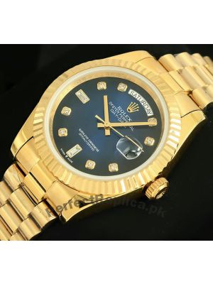 Rolex Day-Date Blue Dial Watch  (2021) Price in Pakistan