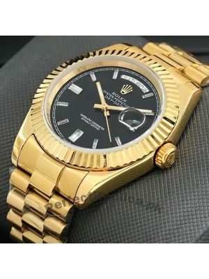 Rolex Day-Date Yellow Gold Black Dial Watch Price in Pakistan