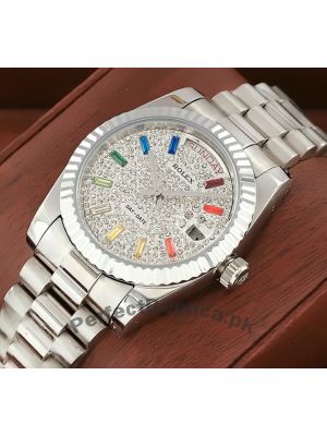 Rolex Day Date Pave Rainbow Dial Watch  Price in Pakistan