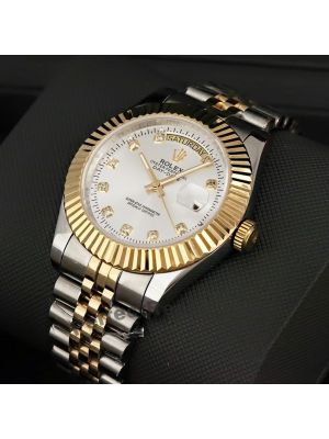 Rolex Day Date President Two Tone Silver Dial Watch Price in Pakistan