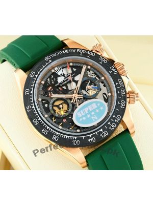 Rolex Daytona La Montoya Green Strap Watch Price in Pakistan