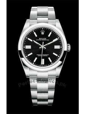 Rolex Oyster Perpetual Black Dial Watch Price in Pakistan