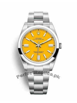 Rolex Oyster Perpetual Yellow Dial Men's Watch  Price in Pakistan