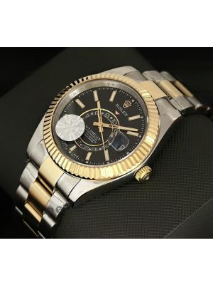 Rolex Sky-Dweller Two Tone Black Dial Watch Price in Pakistan