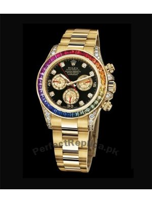 Rolex Cosmograph Daytona Rainbow Bezel Watch Price in Pakistan