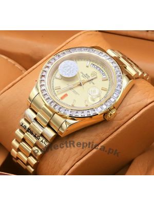 Rolex Yellow Gold Day-Date II Swiss Watch Price in Pakistan