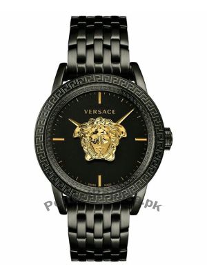 Versace Men's Swiss Palazzo Empire Black Ion-Plated Stainless Steel  Watch Price in Pakistan