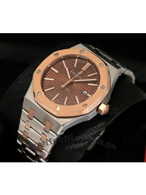Audemars Piguet Royal Oak Brown Dial Two Tone Watch Price in Pakistan