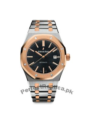 Audemars Piguet Royal Oak Two Tone Black Dial Watch Price in Pakistan