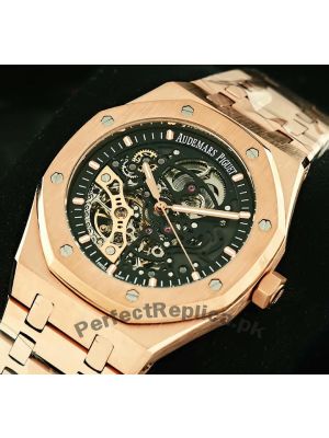 Audemars Piguet Skeleton Stainless Steel Rose Gold Watch Price in Pakistan