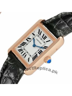 Cartier Tank Solo Rose Gold Steel Ladies Watch Price in Pakistan