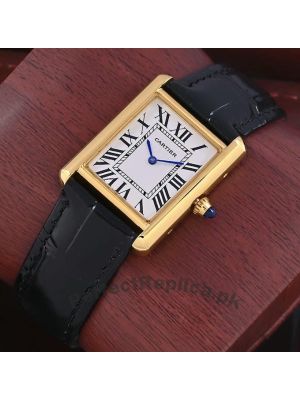 Cartier Tank Solo Ladies Black Straps Watch Price in Pakistan