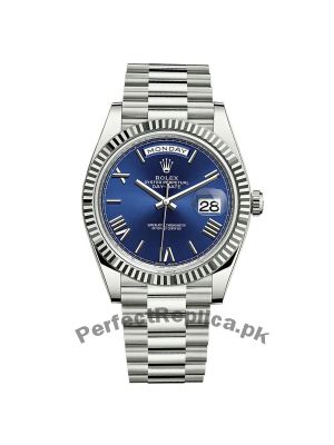 Rolex Oyster Perpetual Day-Date II Blue Rose Gold Watch Price in Pakistan