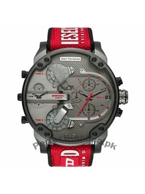 Diesel Men's Mr.-Daddy DZ7423  Red-Grey Chronograph Analog Watch Price in Pakistan