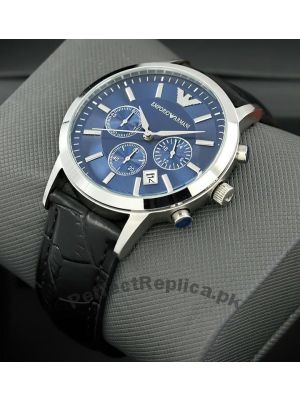 Emporio Armani Blue Dial Men Wrist Watch Price in Pakistan