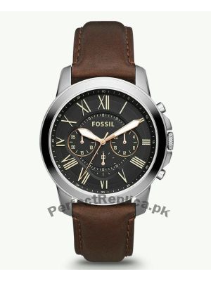 Fossil Grant Chronograph Brown Leather Watch FS4813  (Same as Original) Price in Pakistan