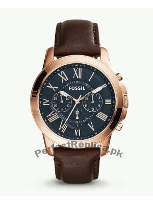 Fossil Grant Chronograph Brown Leather Watch FS5068  (Same as Original) Price in Pakistan