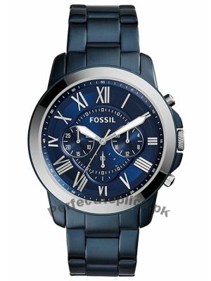 Fossil Nate Blue Steel Band Chronograph Watch FS5230   (Same as Original) Price in Pakistan