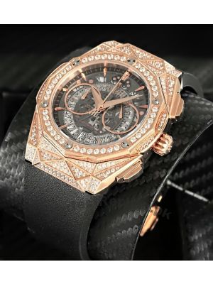 Hublot Classic Fusion Aerofusion King Gold Diamond Watch Price in Pakistan