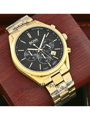 Hugo Boss Champion Black Dial Gold Watch Price in Pakistan