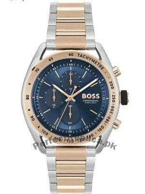 Hugo Boss Men’s Two-tone Blue Dial Watch Price in Pakistan